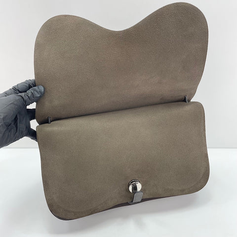 HERMES Colorado MM Shoulder Bag Brown WS33696
