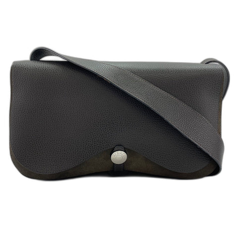 HERMES Colorado MM Shoulder Bag Brown WS33696
