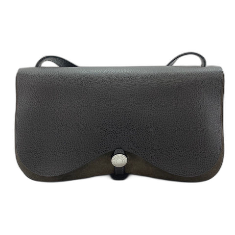 HERMES Colorado MM Shoulder Bag Brown WS33696
