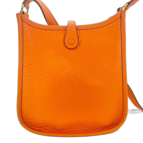HERMES Evelyn TPM Shoulder Bag Orange WS33699