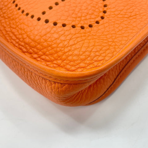 HERMES Evelyn TPM Shoulder Bag Orange WS33699