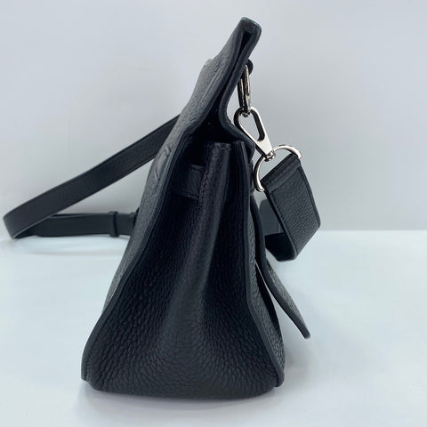 HERMES Gypsy Shiel 28 Shoulder Bag black WS33700