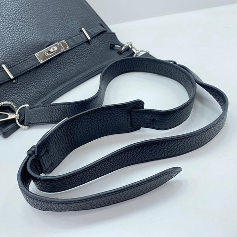 HERMES Gypsy Shiel 28 Shoulder Bag black WS33701