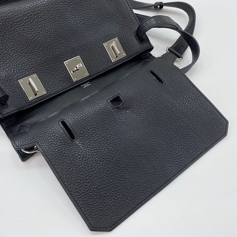 HERMES Gypsy Shiel 28 Shoulder Bag black WS33701