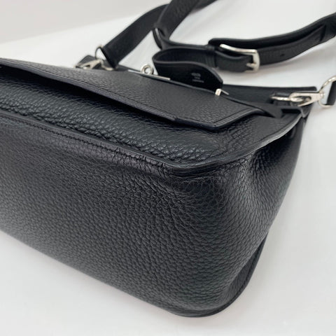 HERMES Gypsy Shiel 28 Shoulder Bag black WS33701