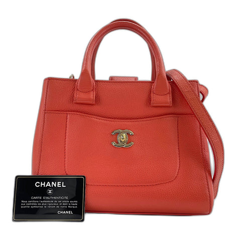 CHANEL Executive Handbag Red WS33706