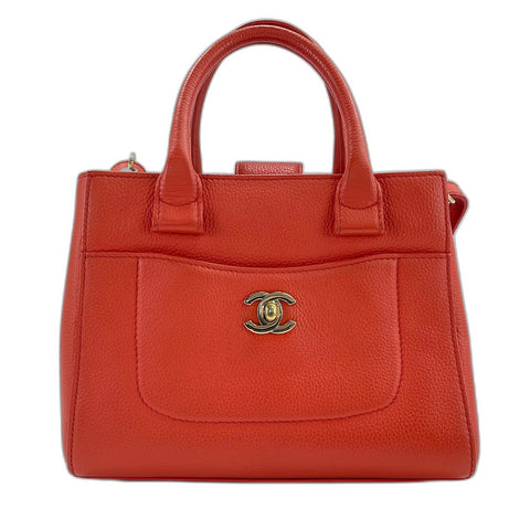 CHANEL Executive Handbag Red WS33706