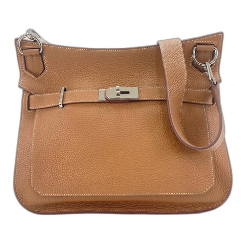 HERMES Gypsy Thier 34 Shoulder Bag Brown WS33708