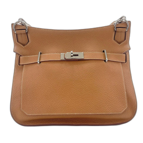 HERMES Gypsy Thier 34 Shoulder Bag Brown WS33708
