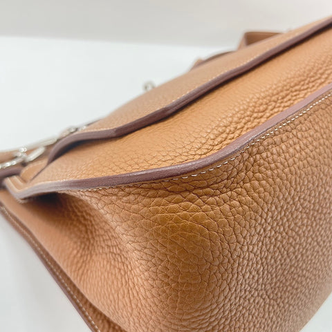 HERMES Gypsy Thier 34 Shoulder Bag Brown WS33708