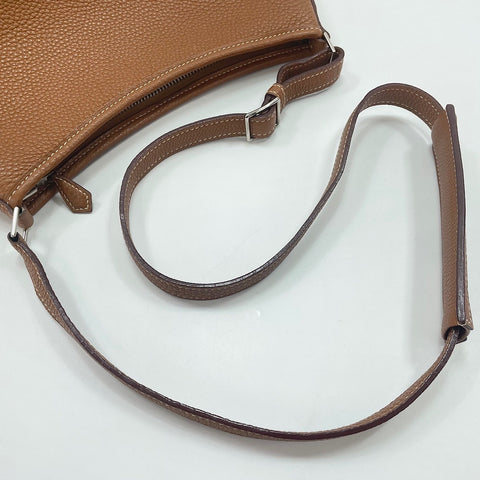 HERMES Berlango PM Shoulder Bag Brown WS33709