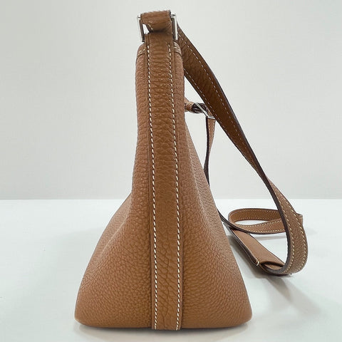 HERMES Berlango PM Shoulder Bag Brown WS33709