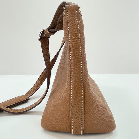 HERMES Berlango PM Shoulder Bag Brown WS33709