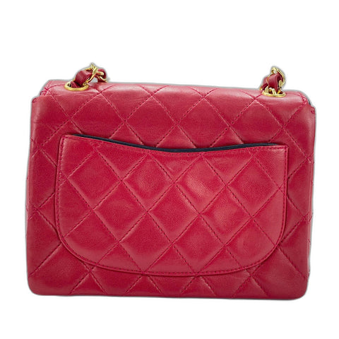 CHANEL Mini Matelasse Shoulder Bag Red WS33716