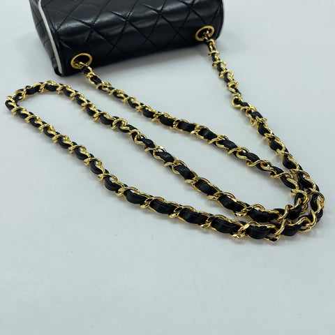 CHANEL Mini Matelasse Shoulder Bag black WS33718