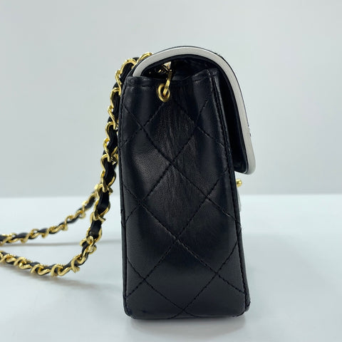 CHANEL Mini Matelasse Shoulder Bag black WS33718