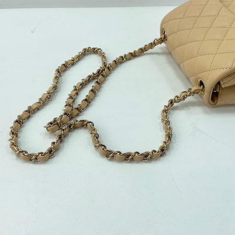 CHANEL Matelasse Small Shoulder Bag beige WS33720