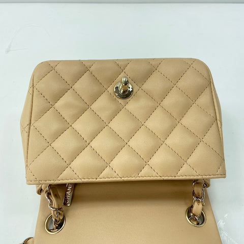 CHANEL Matelasse Small Shoulder Bag beige WS33720