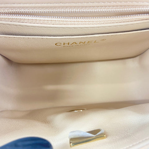CHANEL Matelasse Small Shoulder Bag beige WS33720