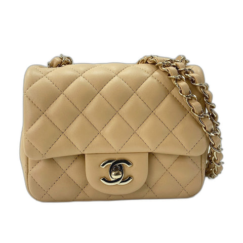 CHANEL Matelasse Small Shoulder Bag beige WS33720