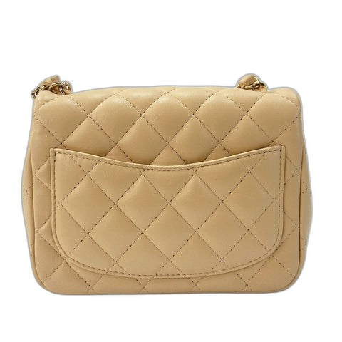 CHANEL Matelasse Small Shoulder Bag beige WS33720