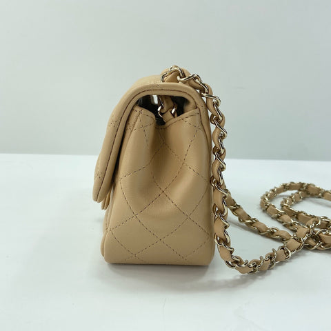 CHANEL Matelasse Small Shoulder Bag beige WS33720