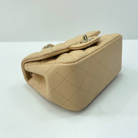 CHANEL Matelasse Small Shoulder Bag beige WS33720
