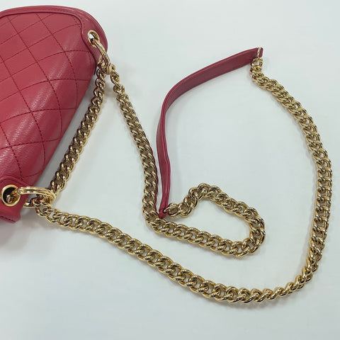 CHANEL Matelasse Shoulder Bag Red WS33721