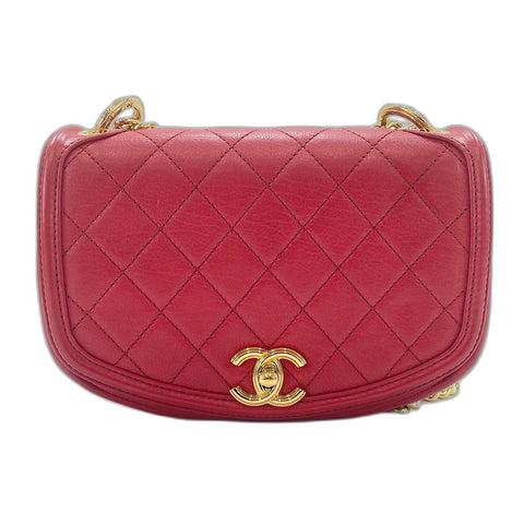 CHANEL Matelasse Shoulder Bag Red WS33721