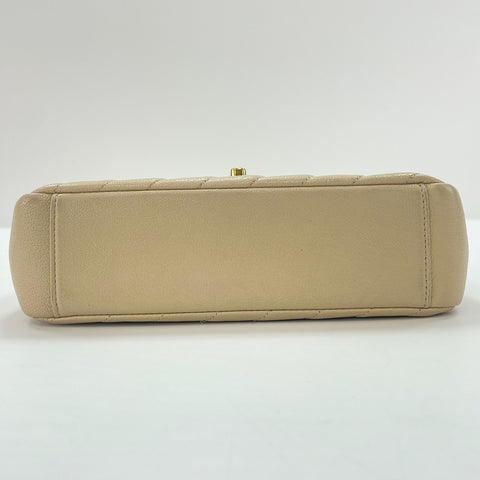 CHANEL Diagonal quilting Shoulder Bag beige WS33722