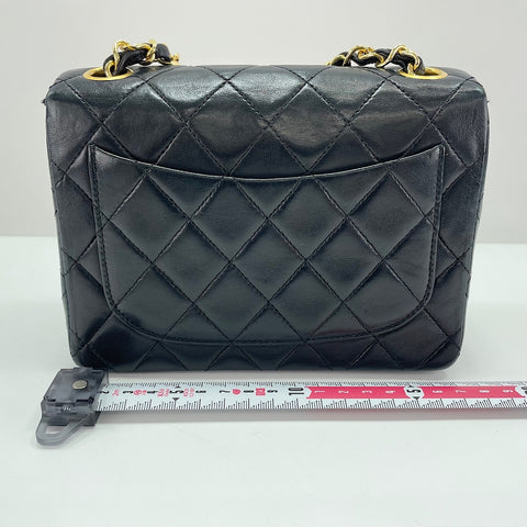 CHANEL Mini Matelasse Shoulder Bag black WS33725
