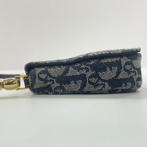 Christian Dior Maris Pearl Trotter Shoulder Bag Navy WS33729