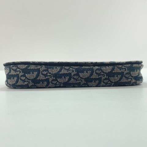 Christian Dior Maris Pearl Trotter Shoulder Bag Navy WS33729