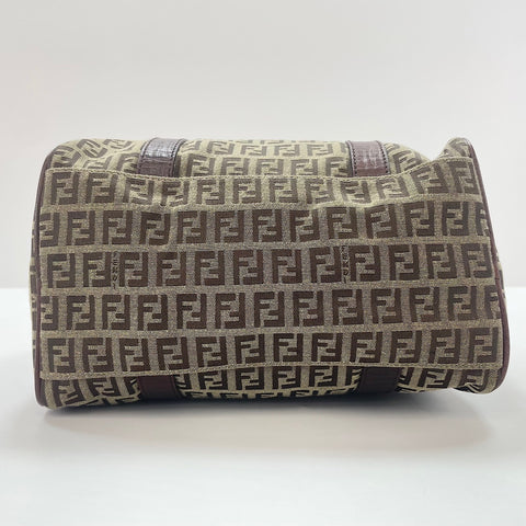FENDI Zucchino Handbag Brown WS33738