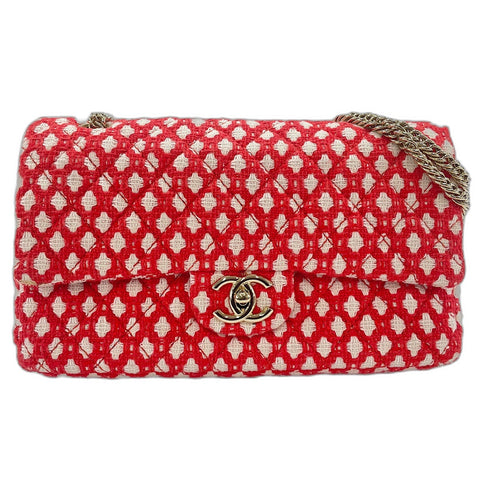 CHANEL Matelasse 25 Shoulder Bag Red WS33740