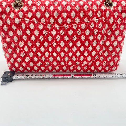 CHANEL Matelasse 25 Shoulder Bag Red WS33740