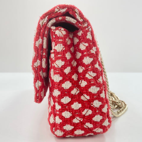 CHANEL Matelasse 25 Shoulder Bag Red WS33740