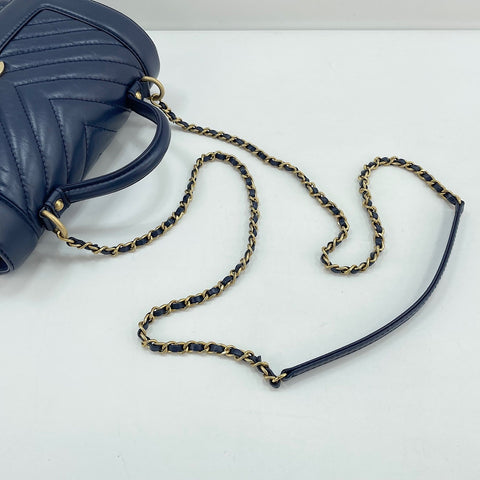 CHANEL Shoulder Bag Navy WS33747