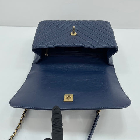 CHANEL Shoulder Bag Navy WS33747