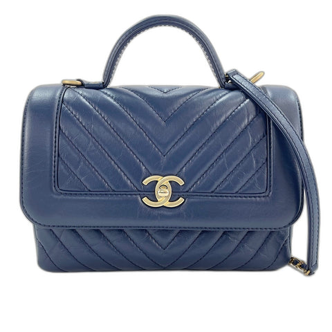 CHANEL Shoulder Bag Navy WS33747