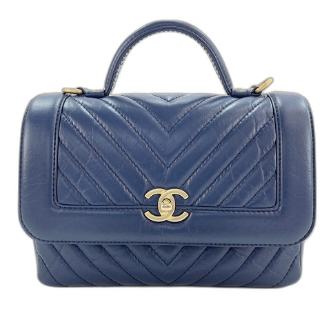 CHANEL Shoulder Bag Navy WS33747