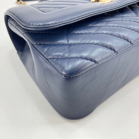 CHANEL Shoulder Bag Navy WS33747