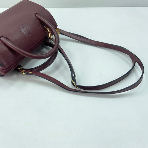 CARTIER 2WAY Shoulder Bag wine-red WS33752