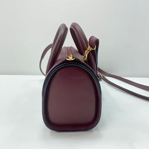 CARTIER 2WAY Shoulder Bag wine-red WS33752