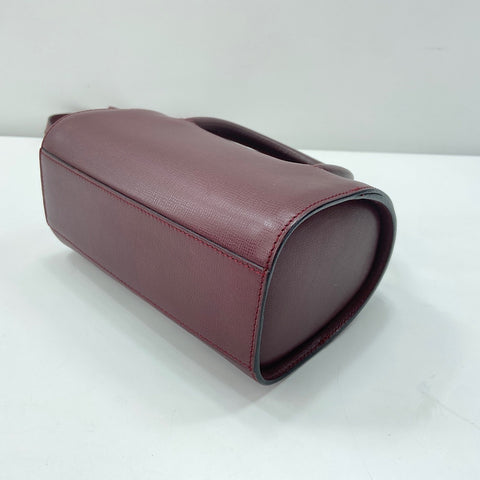 CARTIER 2WAY Shoulder Bag wine-red WS33752