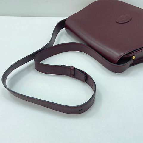 CARTIER Shoulder Bag wine-red WS33753