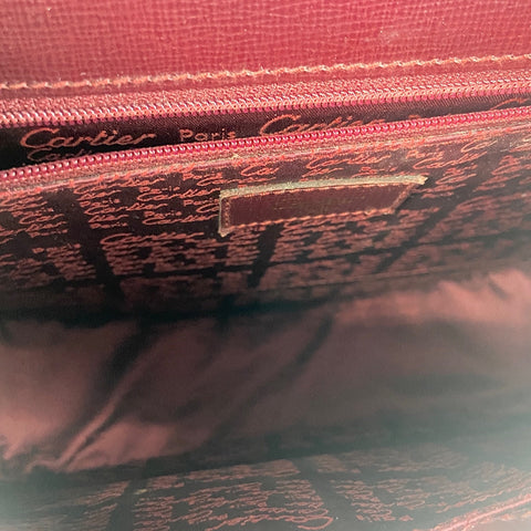 CARTIER Shoulder Bag wine-red WS33753