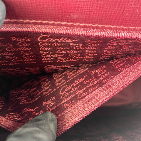 CARTIER Shoulder Bag wine-red WS33753