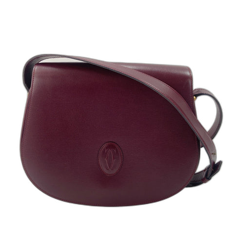 CARTIER Shoulder Bag wine-red WS33753
