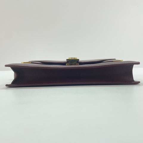 CARTIER Must Line Shoulder Bag wine-red WS33754